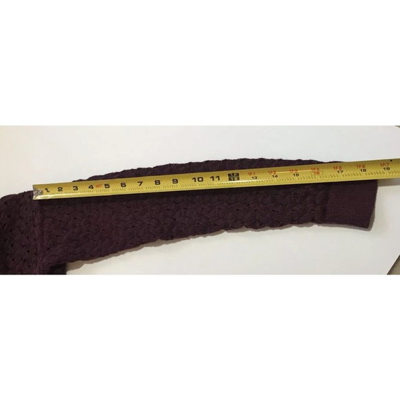Ann Taylor LOFT Long Sleeve Pullover Knit Sweater Hi Low Hem Burgundy Small S - Picture 12 of 12